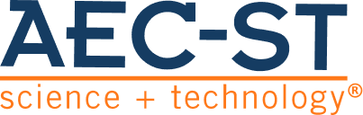 AEC-ST Science + Technology branding